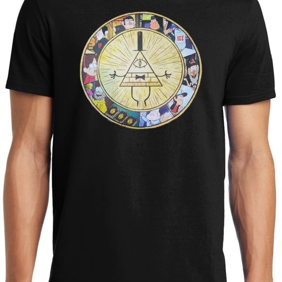 Gravity Falls Bill Cipher And Charachters Tshirt - Picture 1 of 4